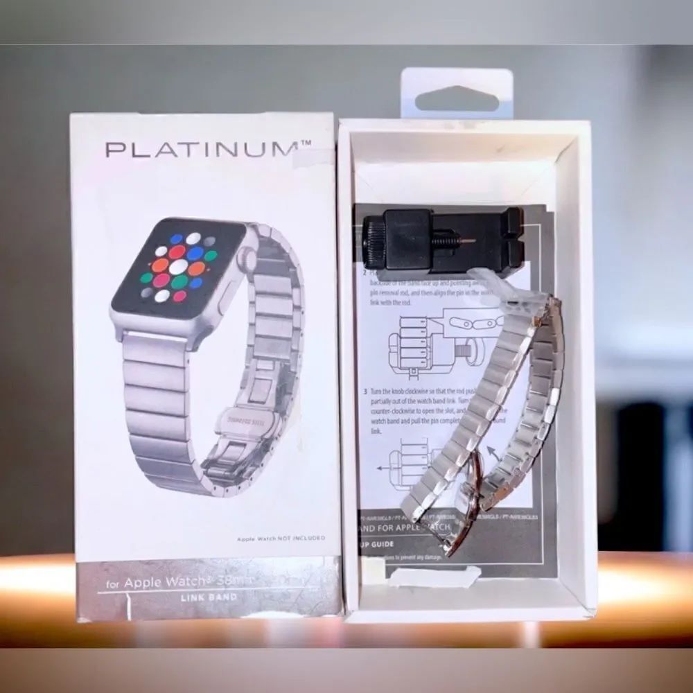 Platinum - Apple Watch Band l Stainless Steel l NIB l